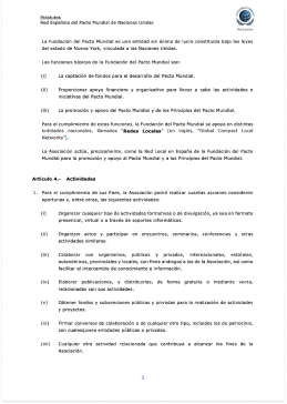 Estatutos - Primeros años de la RSE (responsabilidad social empresarial o corporativa) 2004, 2005, 2006, 2007, 2008 . Historia de la sostenibilidad empresarial, RSE y RSC en España - Pacto Mundial de la ONU España