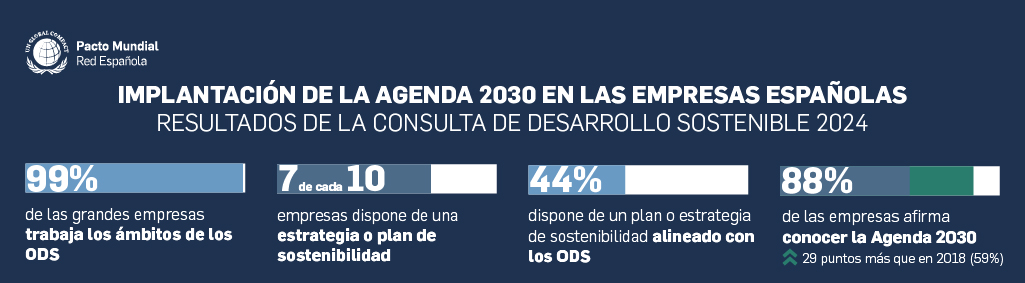 Implantación de la Agenda 2030 de las empresas españolas. Resultados de la Consulta de desarrollo sostenible 2024